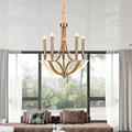 Modern Crystal Chandelier Wrought Iron Lamp for Living Room Ceiling Lights1