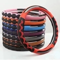 Non-Slip Carbon Fiber Steering Wheel Cover - Hand Sewn Wholesale Car Accessory1