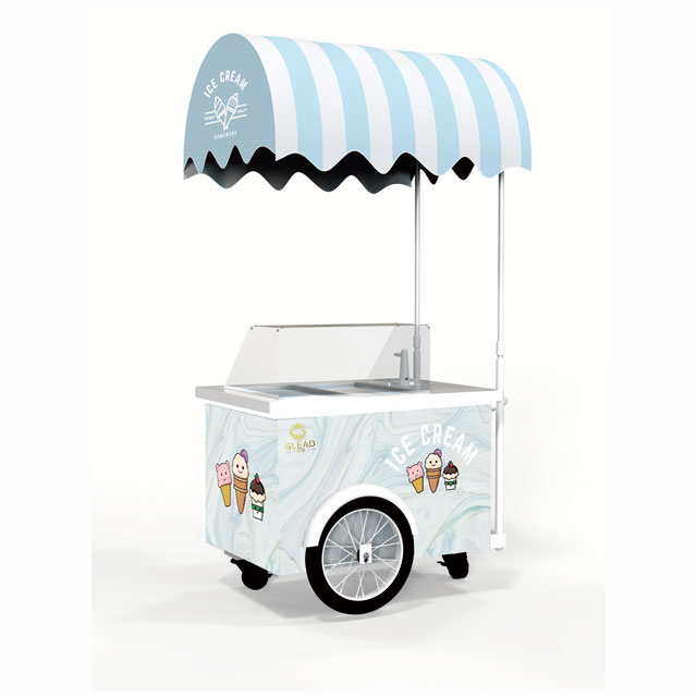 Ice Mobile Food Truck Electric Food Three-Wheel Refrigerator Generator'S Centerpiece Cream Food Ice Cream Trucks For Sale1