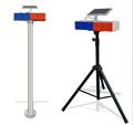 Roadside Red and Blue Strobe LED Construction Signal Solar Charging Warning Light1