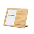 Subbank Sublimation Blank Customization 2 IN 1 Desktop Bamboo Wood Wireless Charger Stand with Photo Frame1