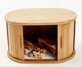 Unique Bamboo Bread Box with Two-way Doors - High Quality New Design1