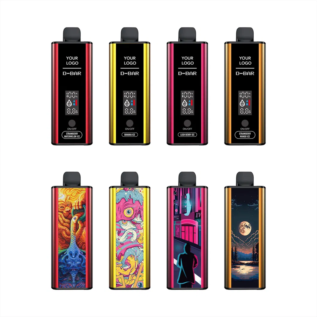 Двойная сетчатая катушка, одноразовая, Vape D-BAR 10000puffs 600MAH аккумуляторная аккумуляторная аккумулятор