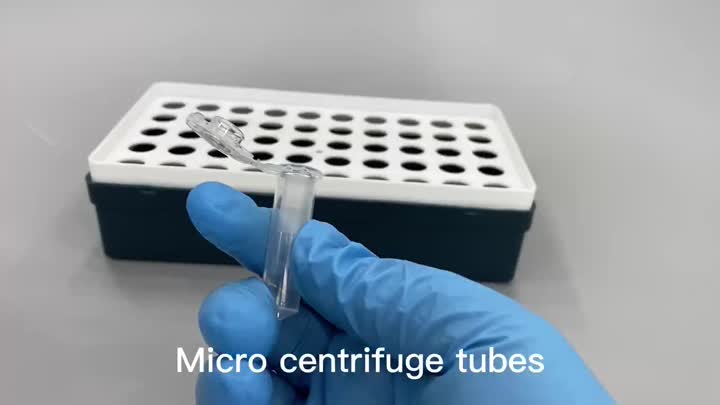 2 ml di tubi di centrifuga e rack