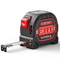 DEWEN 3-in-1 Laser Tape Measure with Cross Line and Long-Distance Rangefinder1