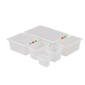 NSF Certified Food Grade PP Food Containers - Clear and Black Pans in Sizes 11, 12, 13, 14, 16, 191