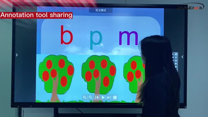 Enseñar herramientas interactivas de anotación de pizarra