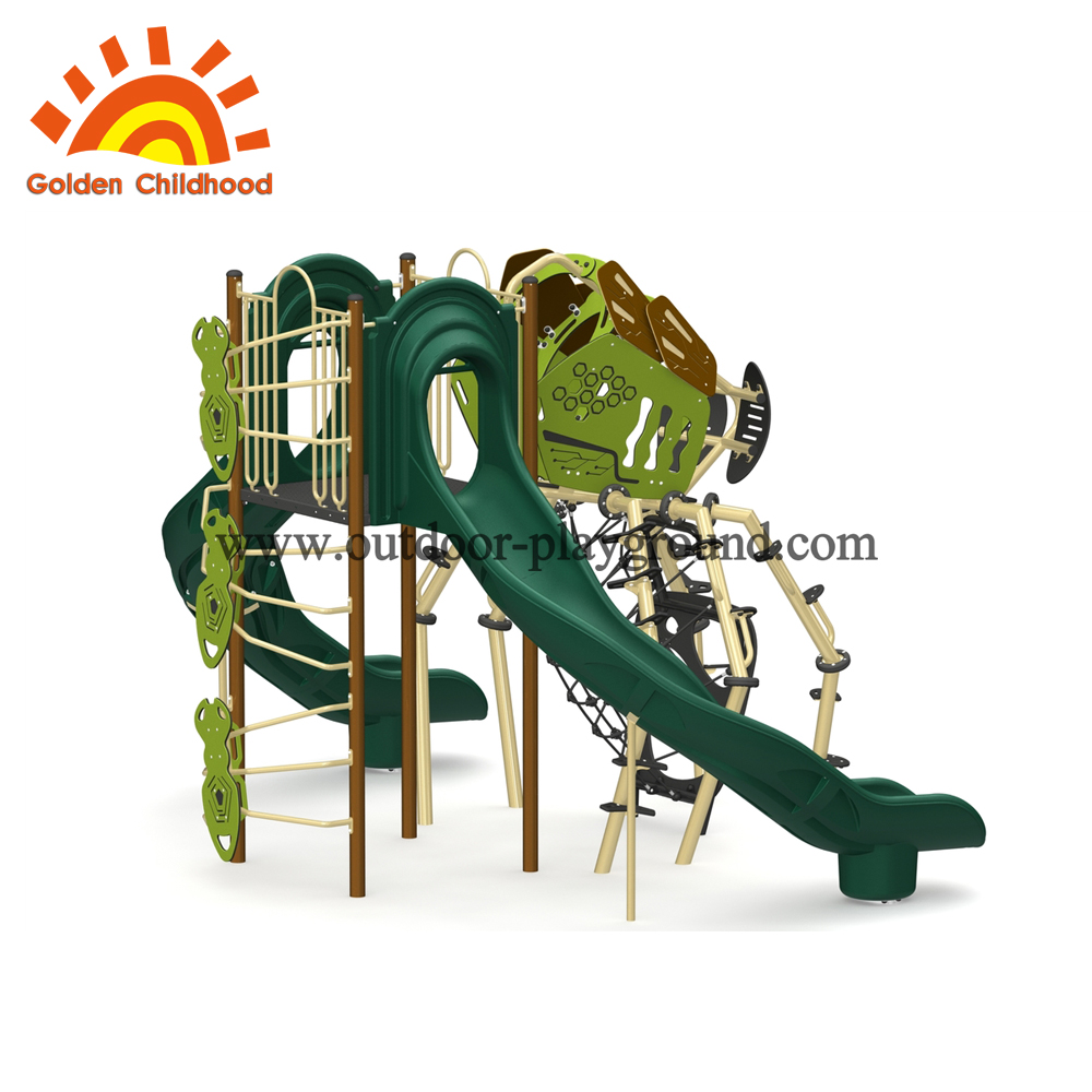Outside ground play structure theme