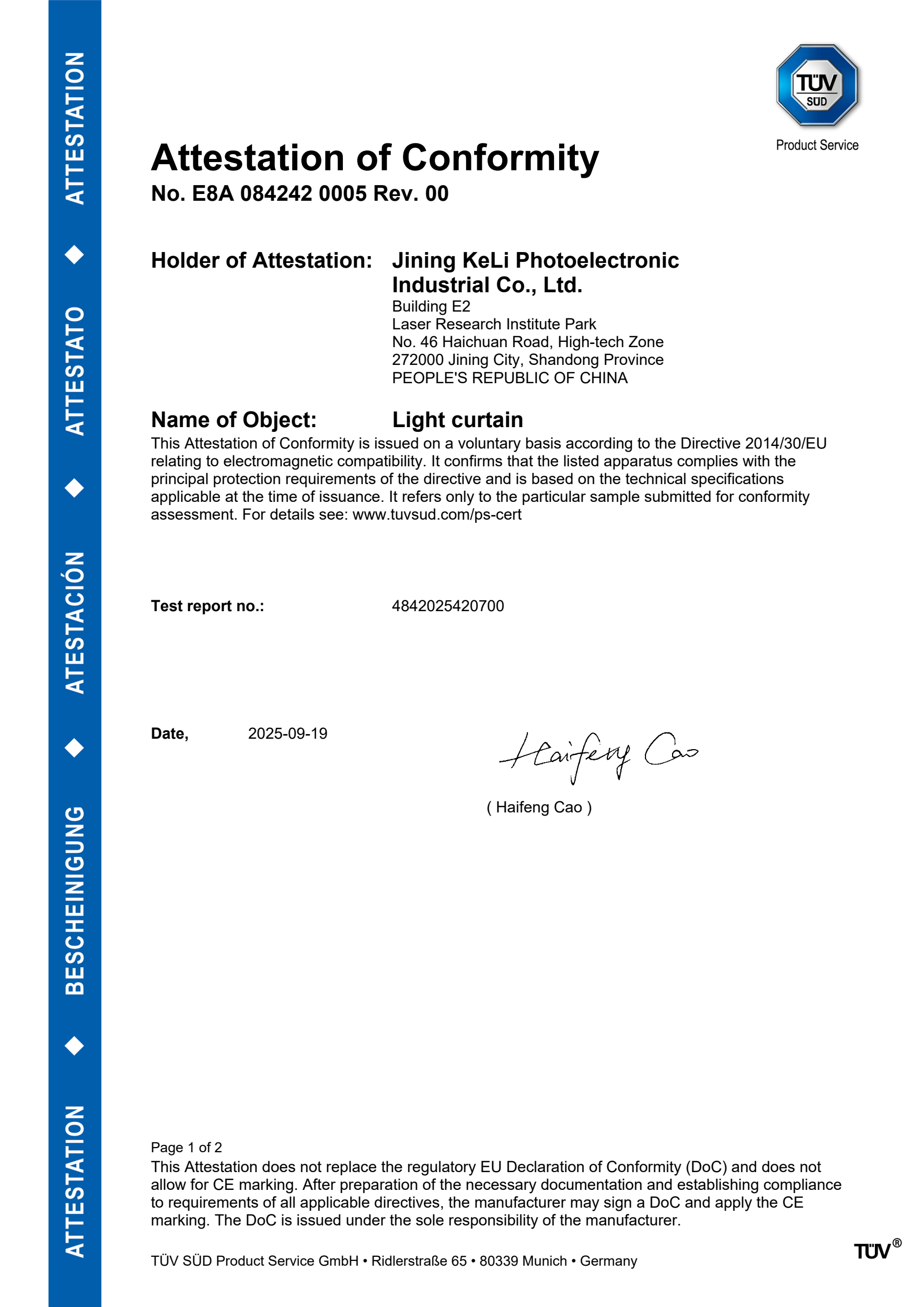 LCS3 符合性证明