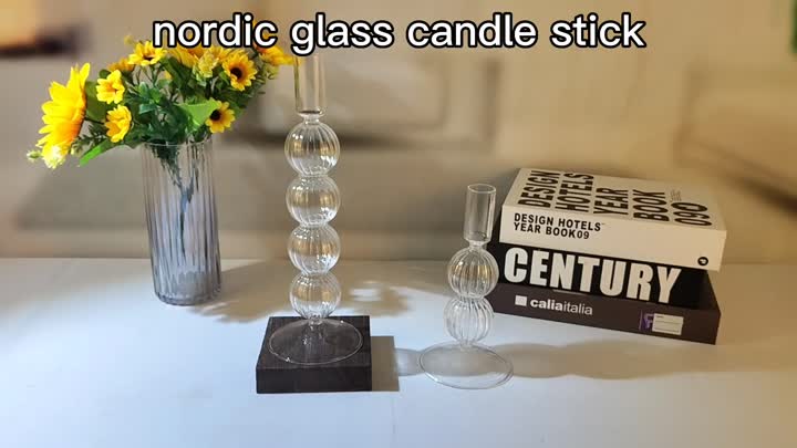 Ball Glass Candlestick