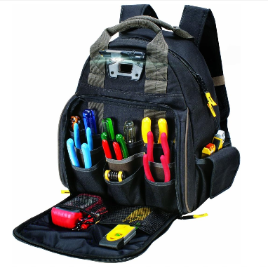 Built-In LED Lighting Adds Real Value to Tool Bags for Low-Light and Night Work Applications