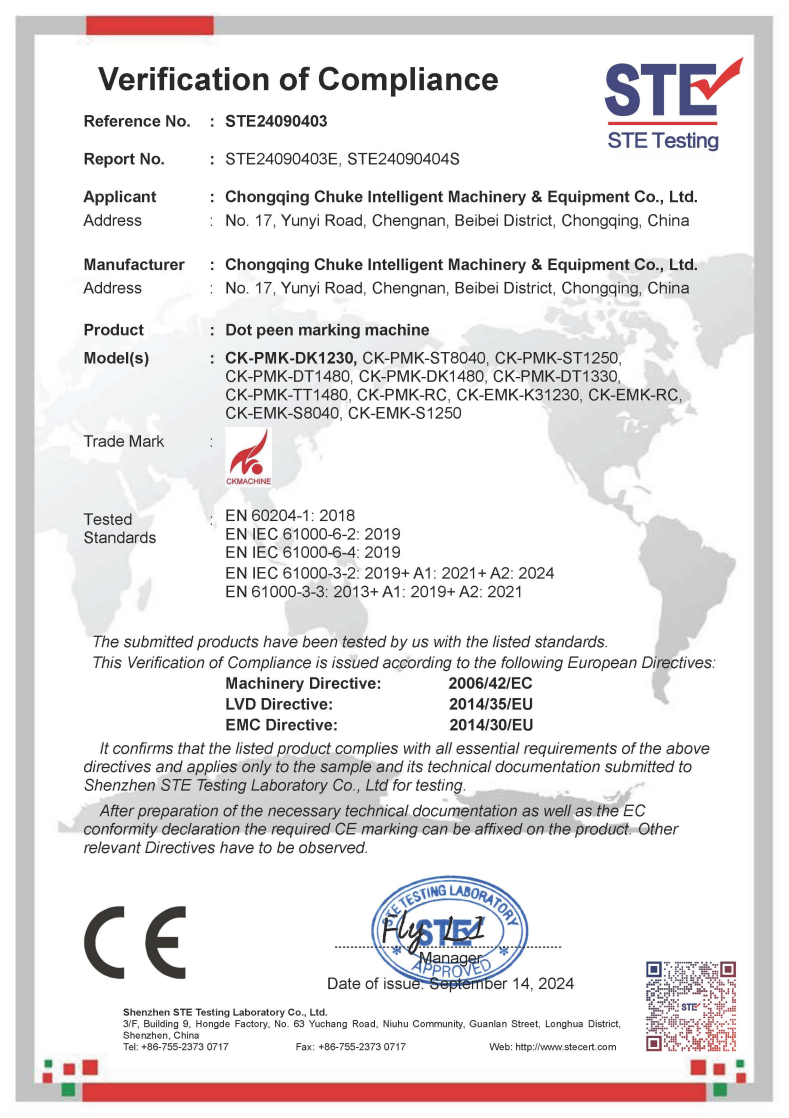CE certificate