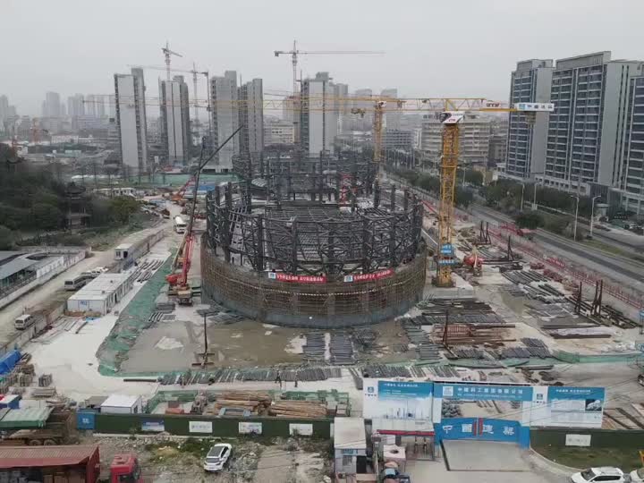 Proyecto de construcción de estructuras de acero de instalaciones de soporte de centro deportivo