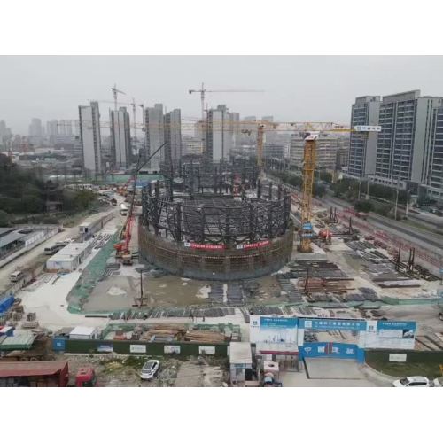 Proyecto de construcción de estructuras de acero de instalaciones de soporte de centro deportivo