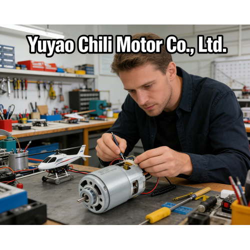 Moteur CC à balais compact pour le bricolage et l'utilisation de machines