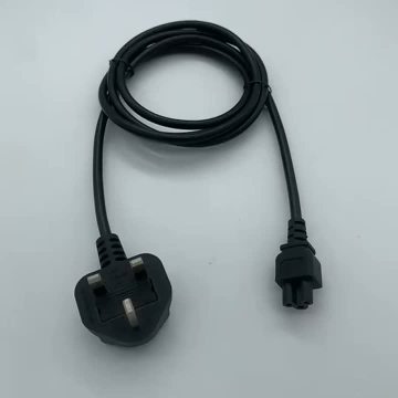 UK Standard 3-Pin to C5 Cloverleaf Power Extension