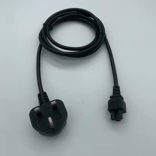 यूके स्टैंडर्ड 3-पिन से सी5 क्लोवरलीफ़ पावर एक्सटेंशन