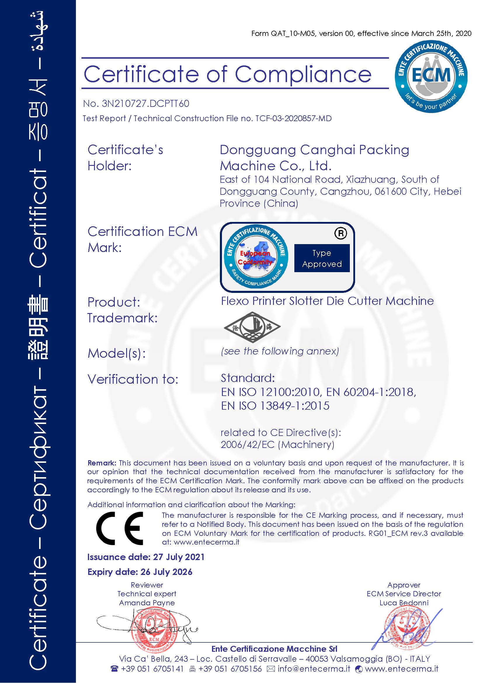 CE certification