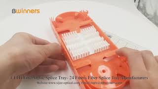 FTTH Fiber Optic Splice Tray 24 Fibers Fiber Splice Tray Manufacturers