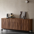 Bufet wabi-sabi gaya solid kayu solid Amerika hitam walnut italia desain loker1