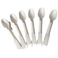 Custom 100% Biodegradable PLA White Plastic Spoon for Flurry Ice Cream Cup1
