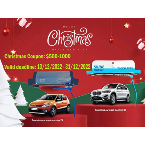 Coupon de Noël de l'équipement de lavage de voiture automatique