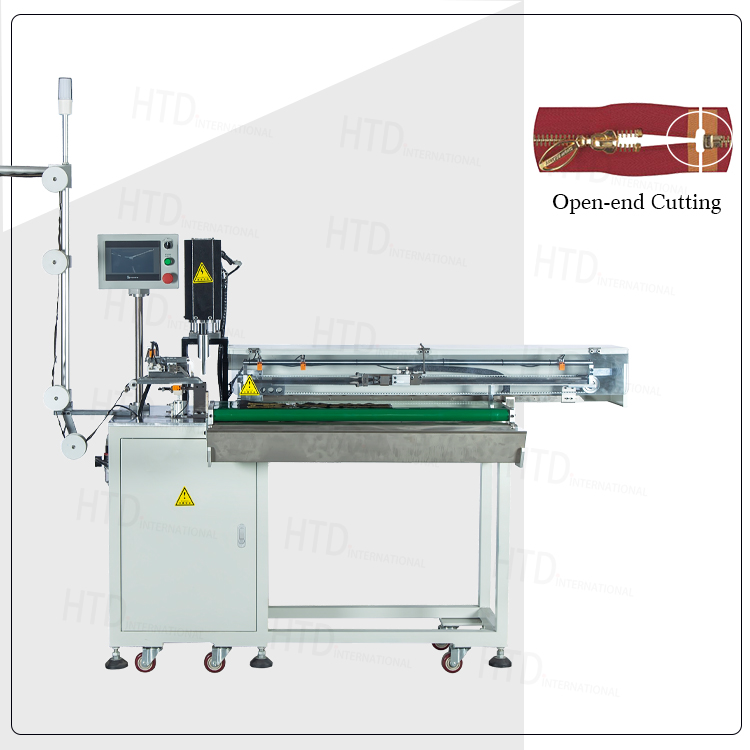 metal zipper open-end double cutting machine