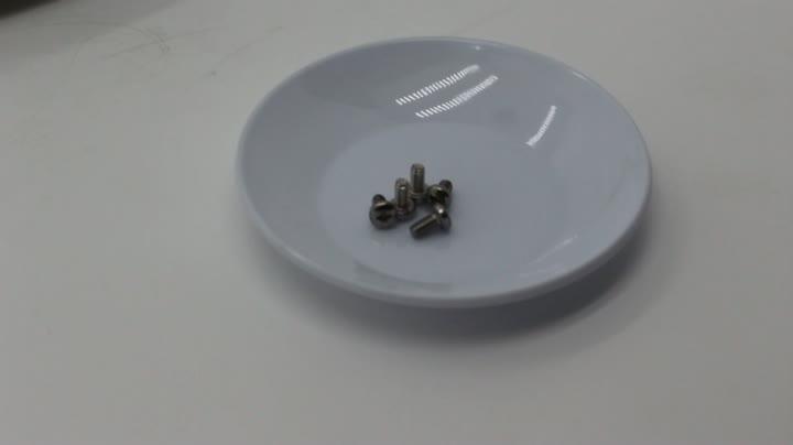 Pan head cross M3 SUS304 whitewashed medical screw