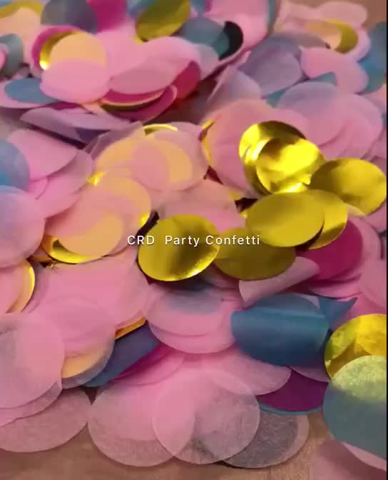 Amazon Hotsale Confetti Paper 1cm 1,5cm 2cm Διάμετρος 1kg Pack1