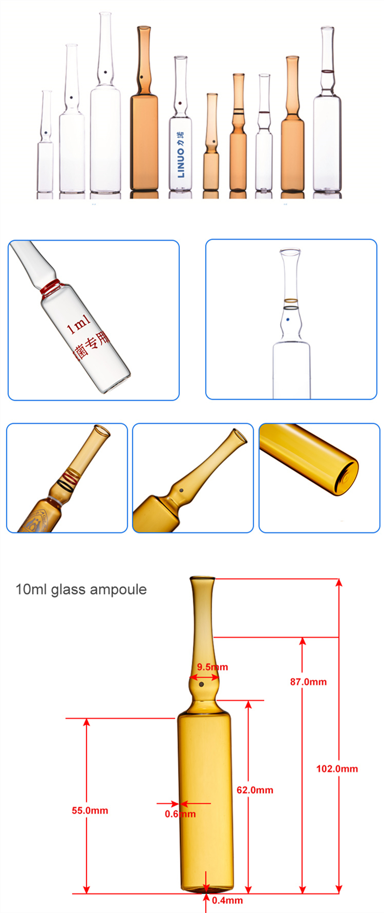 Clear Glass Products Ampoule