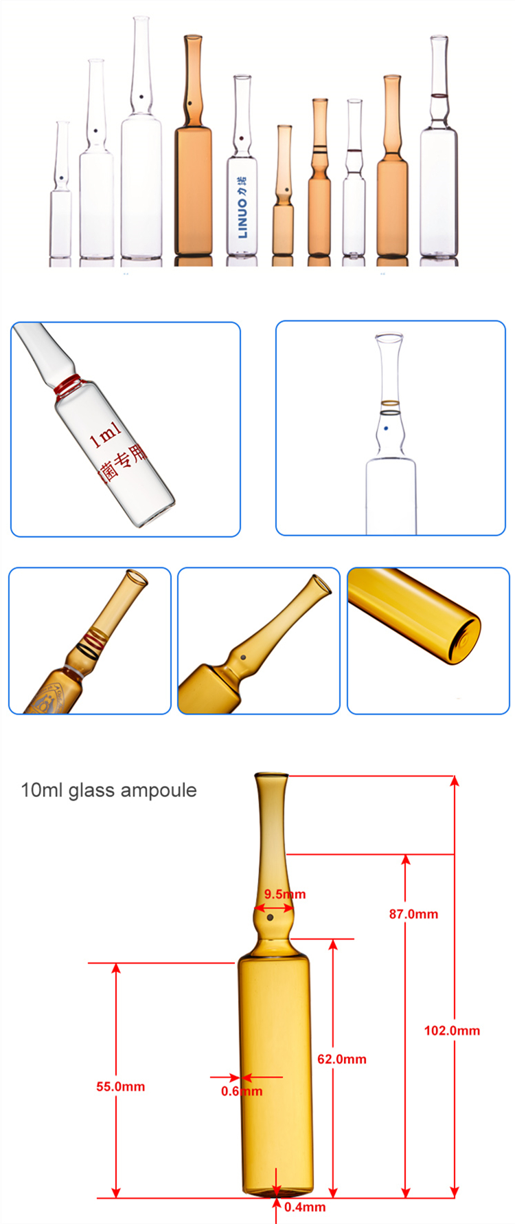 Clear Glass Products Ampoule