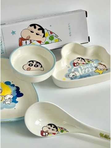 Crayon Shin - Chan Style Anime Bowl: A Delightful Tableware Adventure Whimsical Crayon Shin - Chan Anime Bowl: Where Fun Meets Functionality