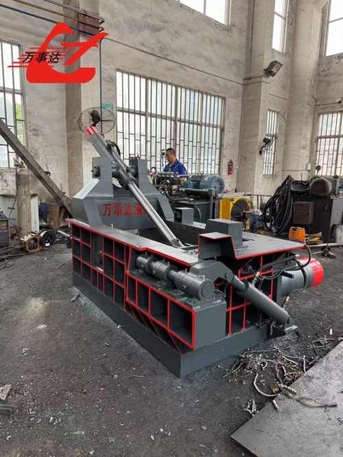 Centro de processamento de sucata filipino altamente satisfeito com Wanshida Hidráulica Metal Baler