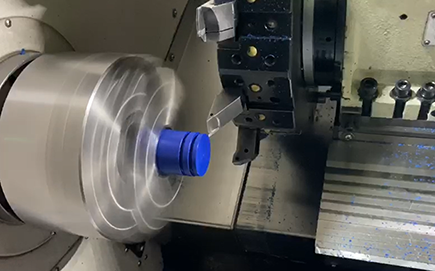 CNC Turning Machining Blue POM