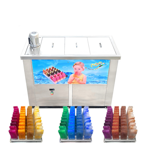 Ice Cream Machine, ook bekend als Popsicle Machine of Ice Lolly Machine, is een apparaat dat wordt gebruikt om bevroren lekkernijen te maken, zoals ijsbars of ijslolly's.