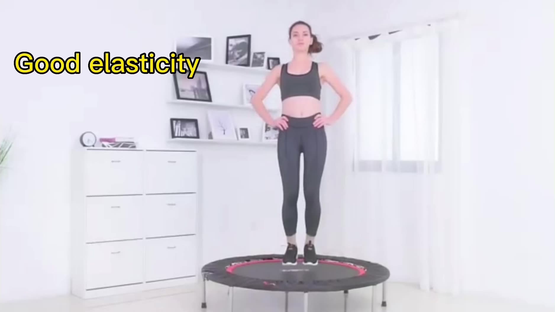 Faltbares Innentrampolin mit verstellbarem U-förmiger Mini-Rebounder Buntes Trampolin-Heim-Fitnessgeräte11