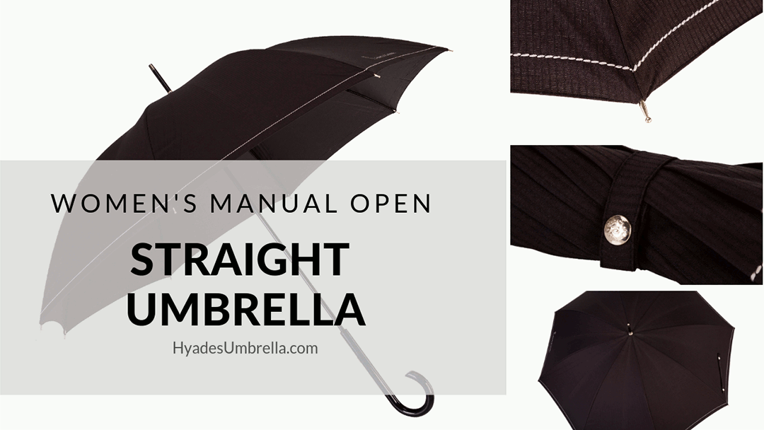 Women's Manual Open Straight Umbrella