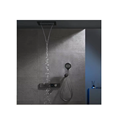2024 New Luxury Pure Brass Square Showerhead Mixer Faucet Thermostatic Shower Set1