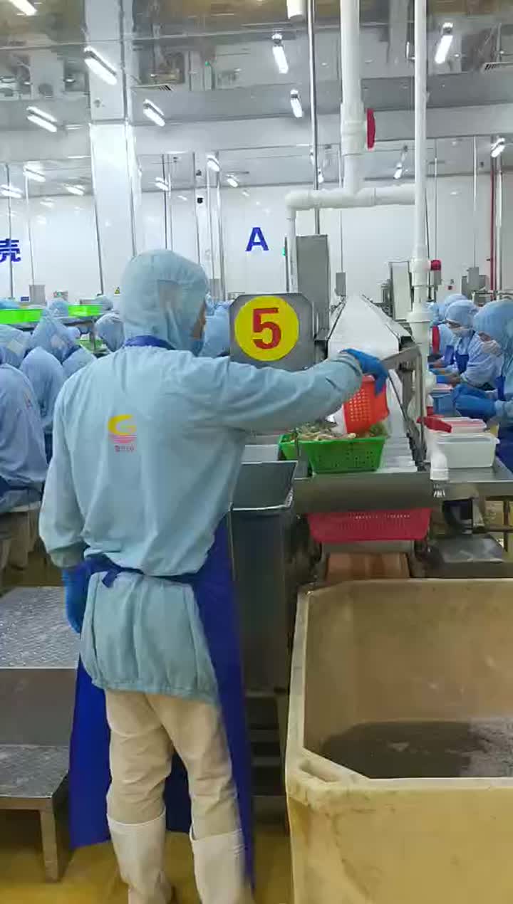 shrimp deheading production line