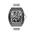 White Warrior 42mm Carbon Fiber Tonneau Men's Watch: Latest Holiday Gift for Gentlemen1