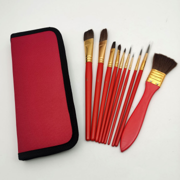 10 Pcs Artist Paint Brush Set