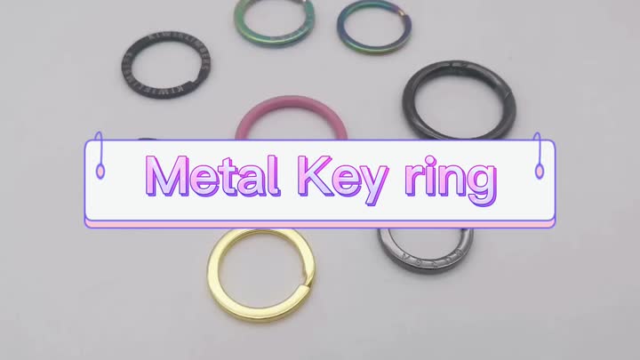 Metalowy kluczowy pierścień