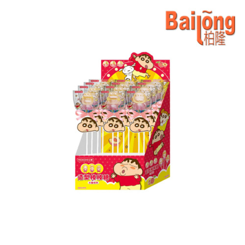 Guangdong Bailong Food Technology Co., Ltd. lanza piruletas de dibujos animados Crayon Shin-chan para el mercado mundial de refrigerios