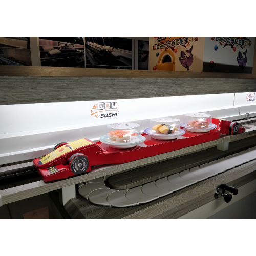 Rotary sushi conveyor intelligent food delivery equipment to create a different dining experience