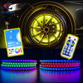 15.5inch Diameter Round Wheel Ring Light - Dream Color Synced with LED Whip Lighting1