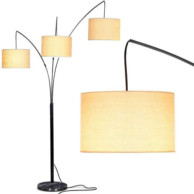 современный-три-светодиодный-торшер-установка-витрина-эффект