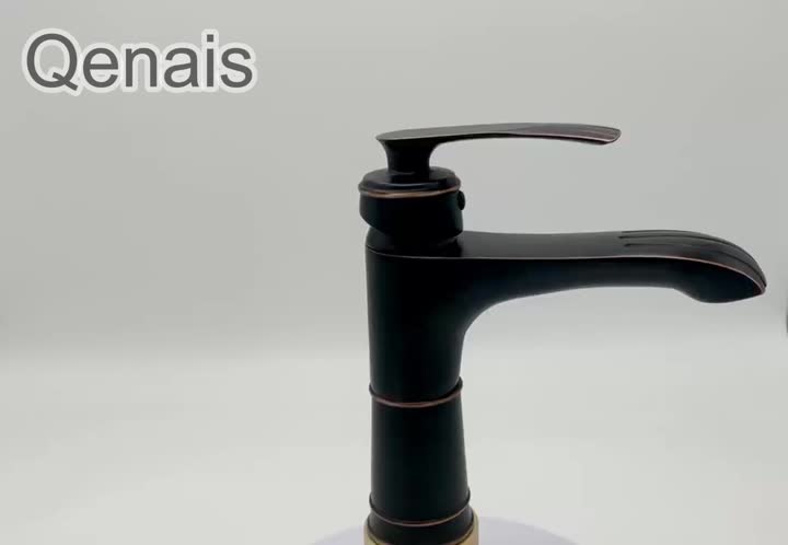 ORB Black Brass Basin Faucet Deck Mounted Faucet