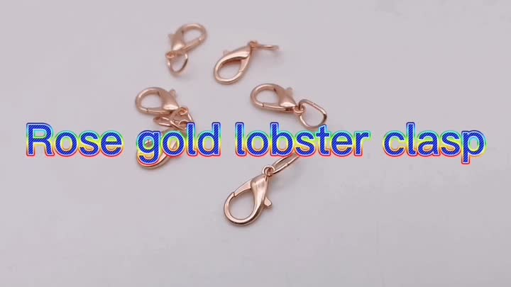 Rose gold lobster clasp