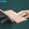 BOW Wholesale Price Mini Folding BT Wireless Rechargeable 60 Keys Keyboard for Laptop Android iOS Tablet Phone1