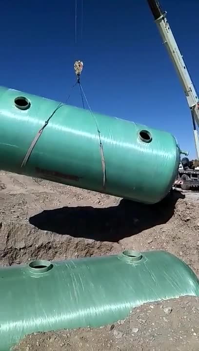 5M3 - 500 M3 صيانة ملائمة للصيانة تحت الأرض نظام FRP FIBERGLASS SEPTIC CESSPIT TANK Digester1